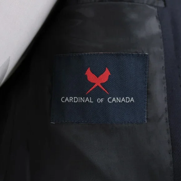 Cardinal of Canada NWT 100% Wool Sport Coat Size 38S US In Solid Navy Blue